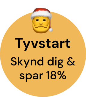 Tyvstart og spar 18%