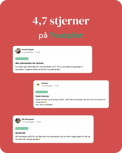 et billede af julemandens posthus' julebrev sendt fra julemanden til den du holder af